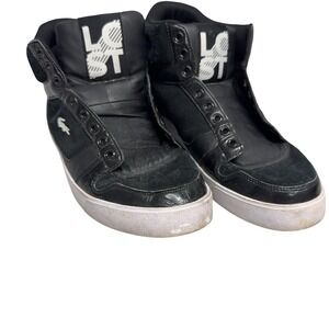 Lacoste Spectral LS SCM Shoes Mens Size 9.5 Black High Top Casual Sneakers